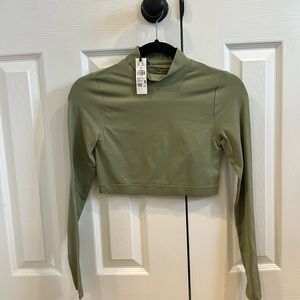Garage mock neck crop top NWT